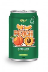 330ml carbonated peach drink low sugar